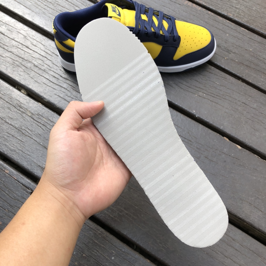 400  Nike Dunk Low 密歇根 蓝黄低帮男女 休闲运动板鞋 DD1391-700