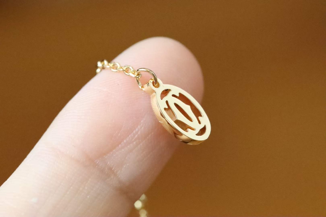 Cartier Cartier卡地亚 Trinity三三色环锁骨项链