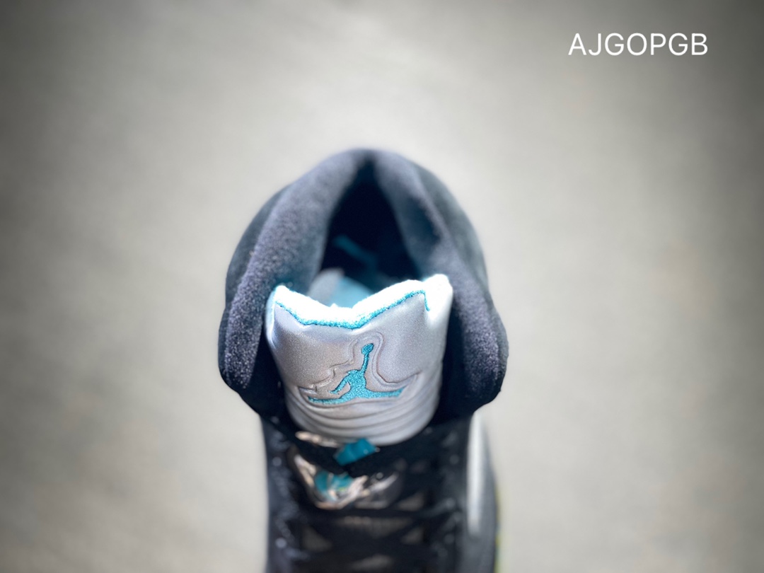 500 Air Jordan 5 Aqua AJ5 黑黄兰 篮球鞋 DD0587-047