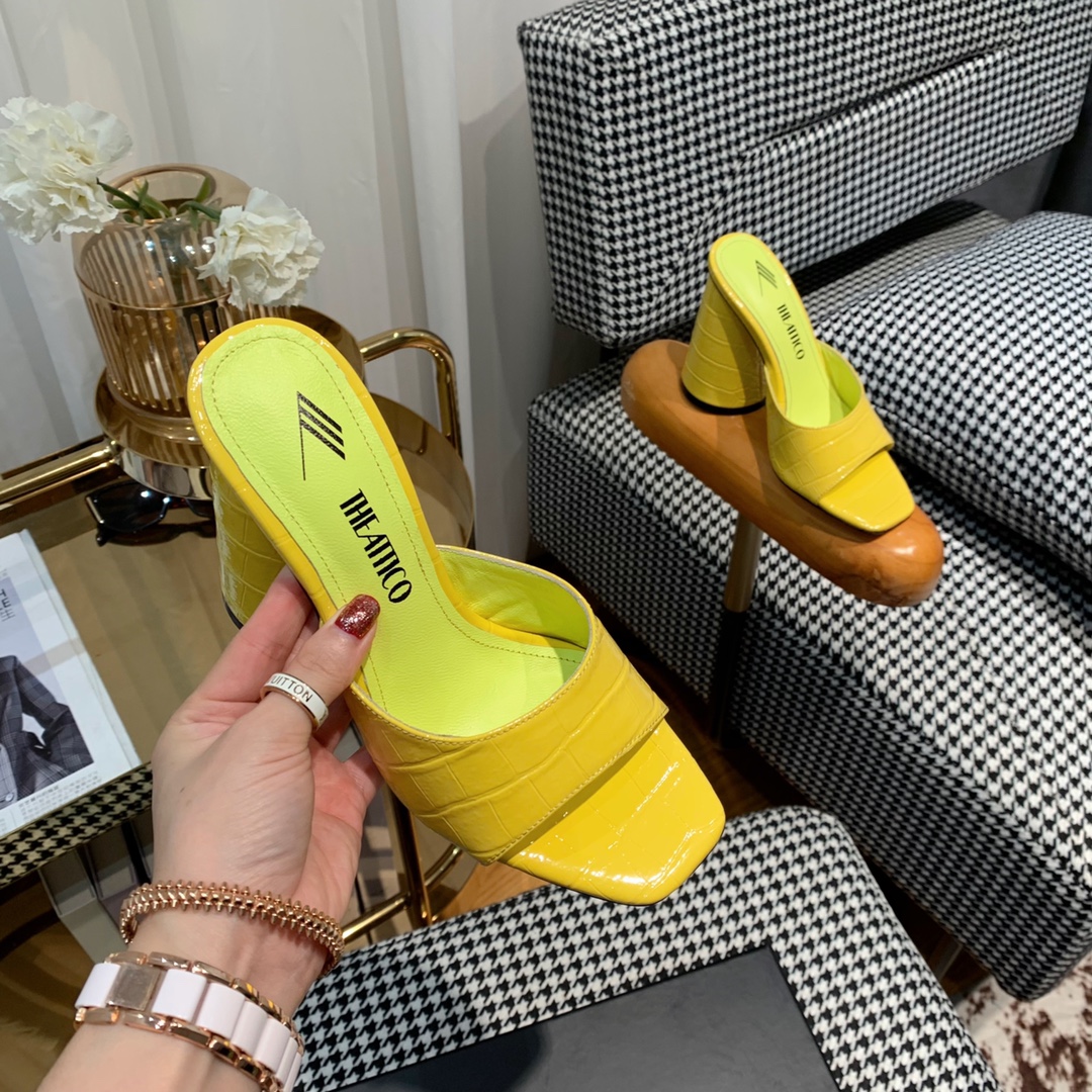 Italian Import: Bold Triangular Sandals with High Heels and Unique Designs - 图片 3