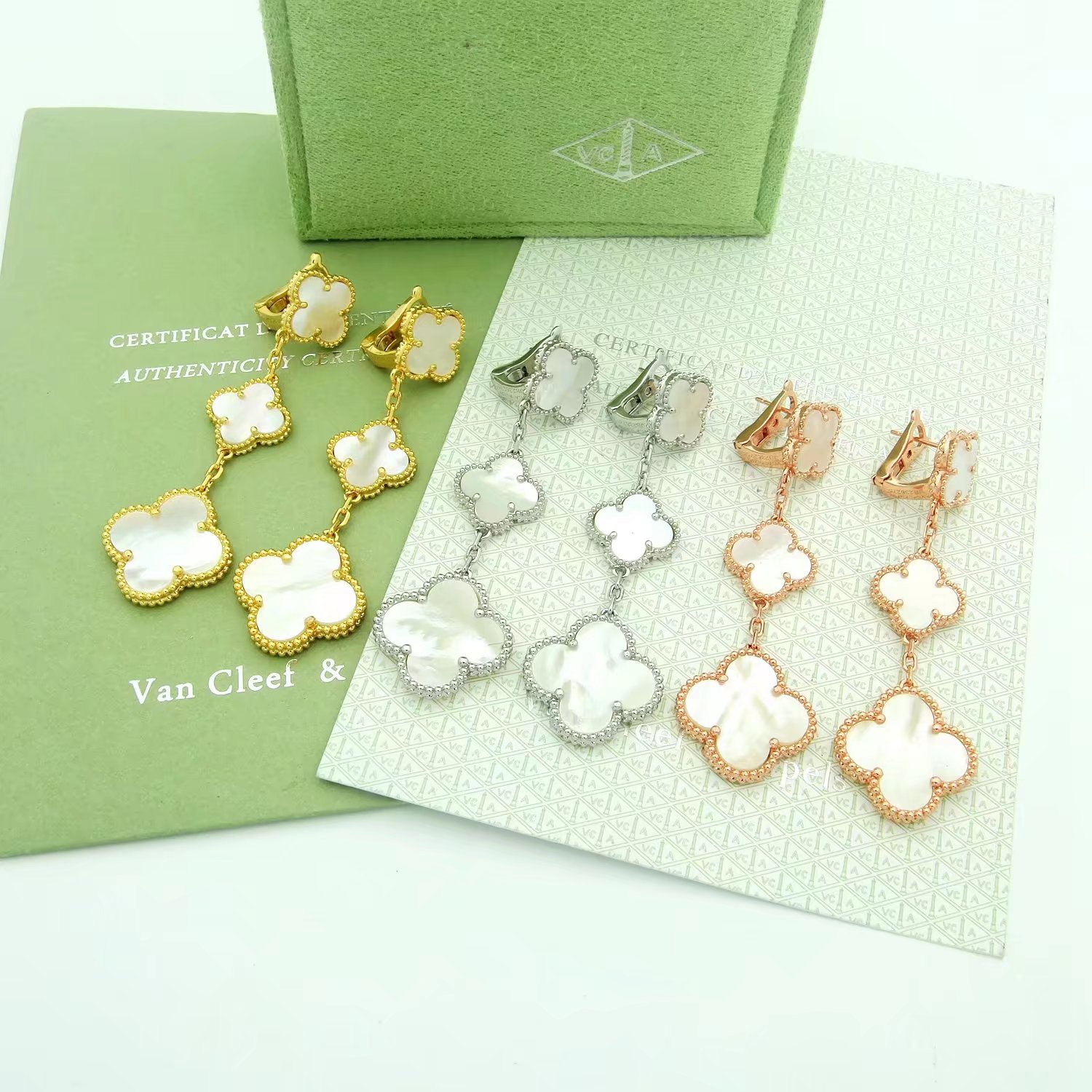 Van Cleef & Arpels Jewelry Earring for sale online
 Set With Diamonds