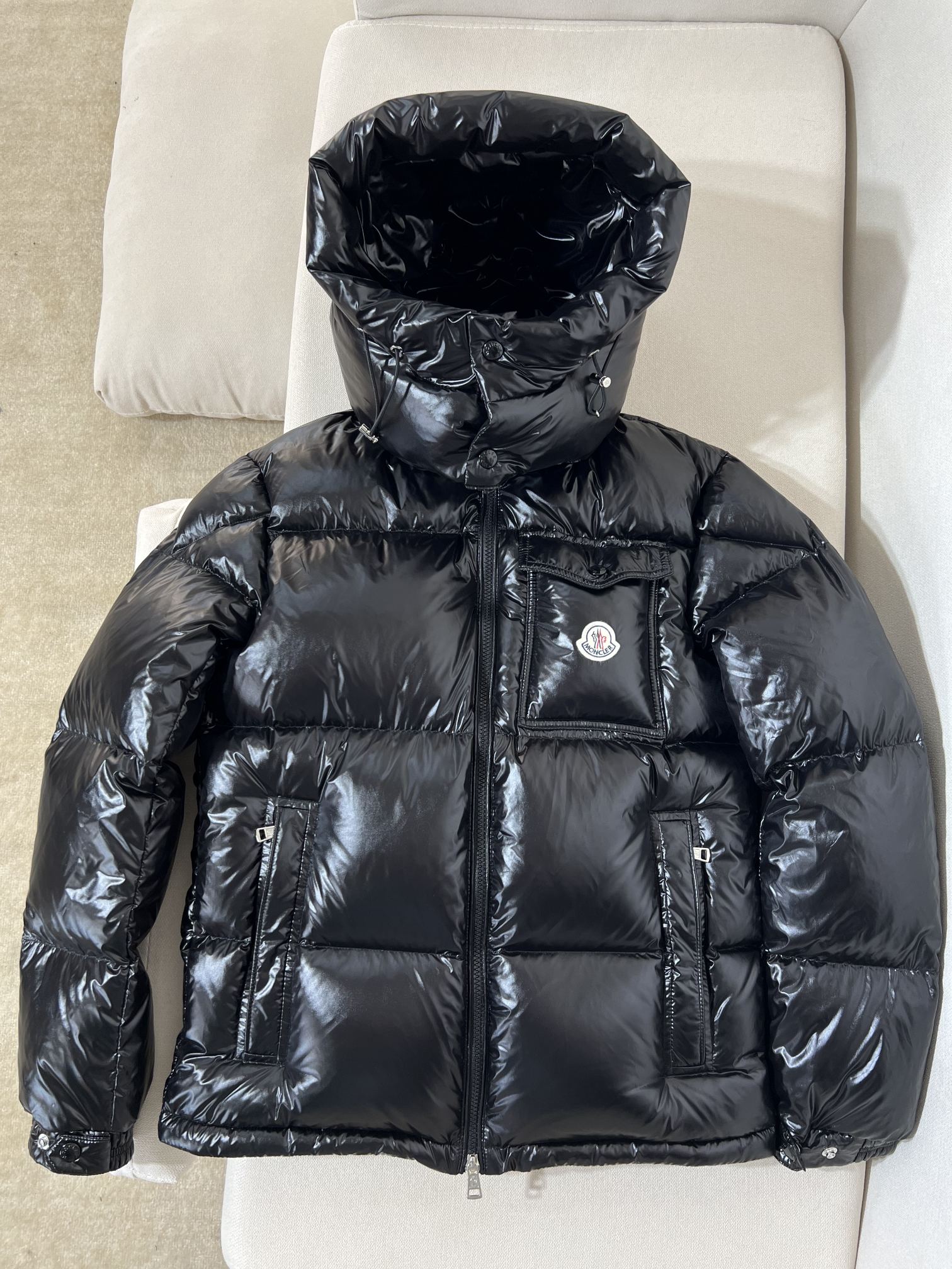 Moncler Ropa Abrigos y chaquetas Chaqueta de plumón Negro Universal para hombres y mujeres Hombres Nylon Fashion