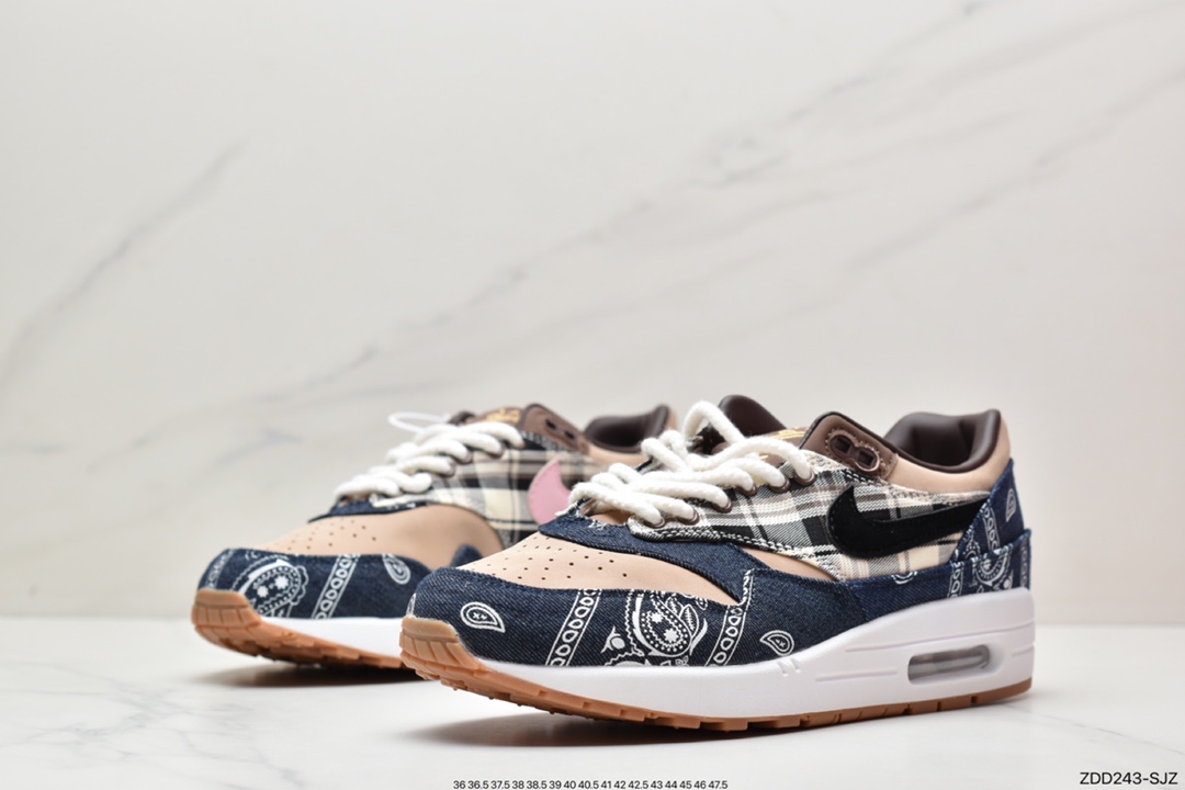 Patta x Nike Air Max 1 ”Monarch” retro casual running shoes DV3887-400