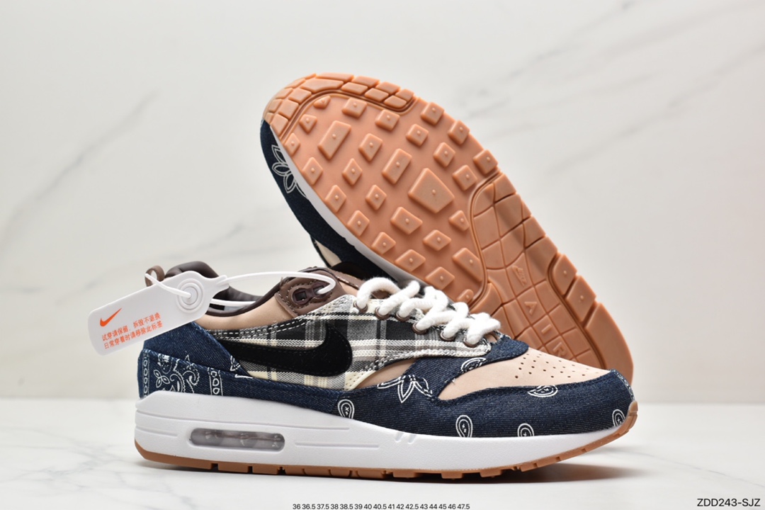 Patta x Nike Air Max 1 ”Monarch” retro casual running shoes DV3887-400