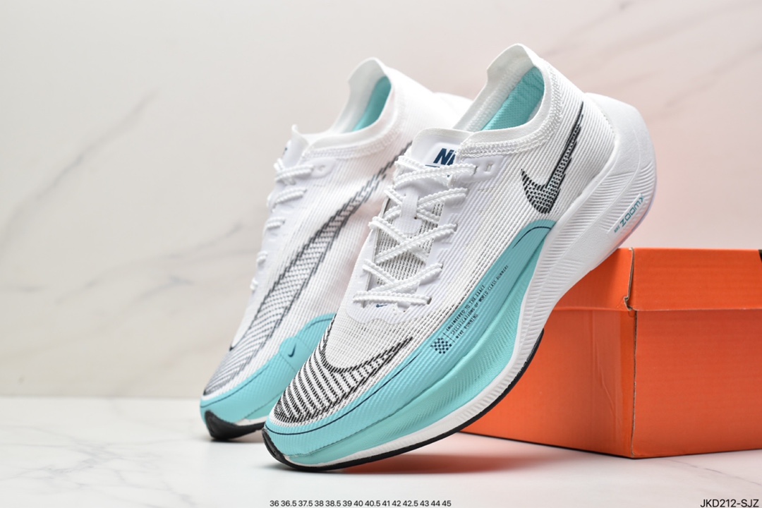 Nike ZoomX Vaporfly NEXT% 2”Teal Blue”破2系列马拉松慢跑鞋CU4123-300