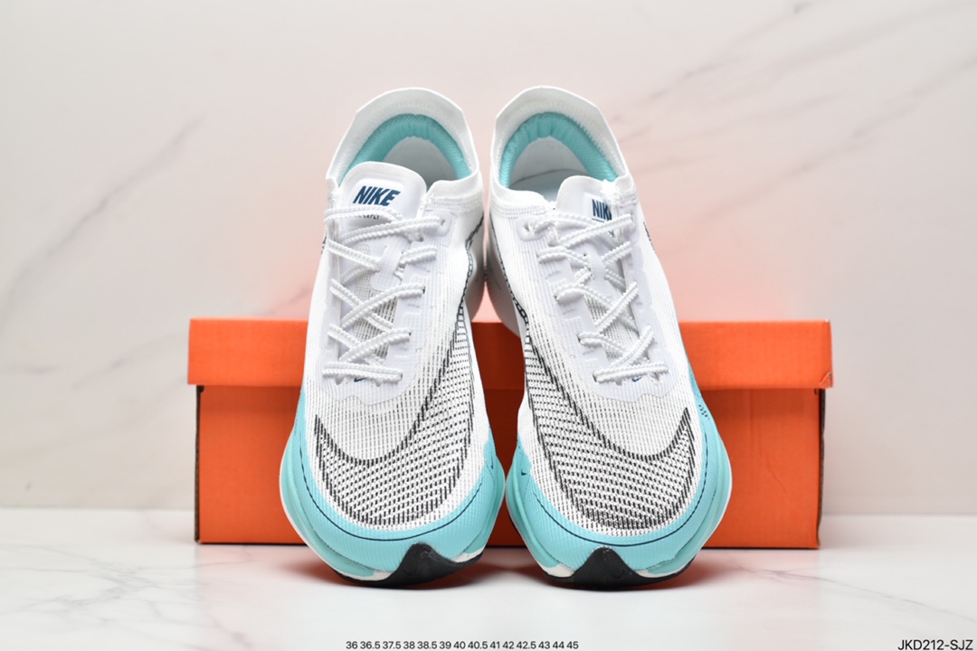Nike ZoomX Vaporfly NEXT% 2”Teal Blue”破2系列马拉松慢跑鞋CU4123-300