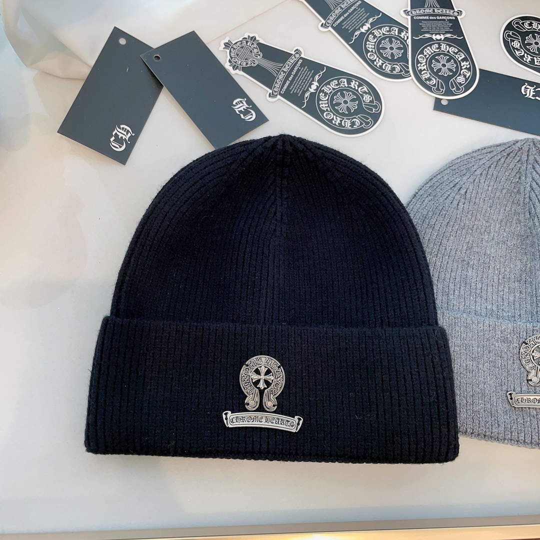 [Chrome Hearts Hats]Croxin early autumn new knitted cold hat Vintage fashion d