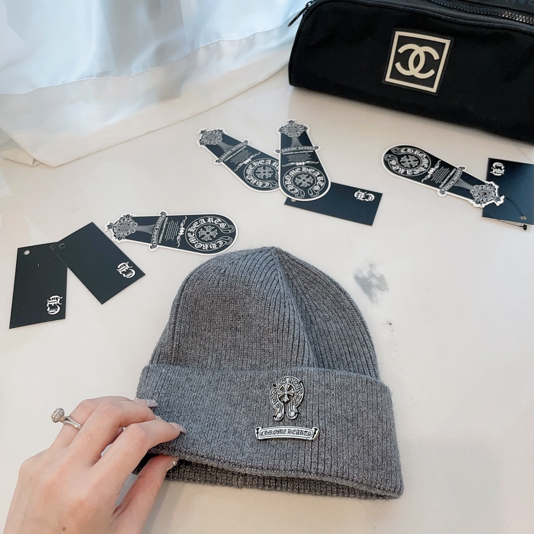 [Chrome Hearts Hats]Croxin early autumn new knitted cold hat Vintage fashion d