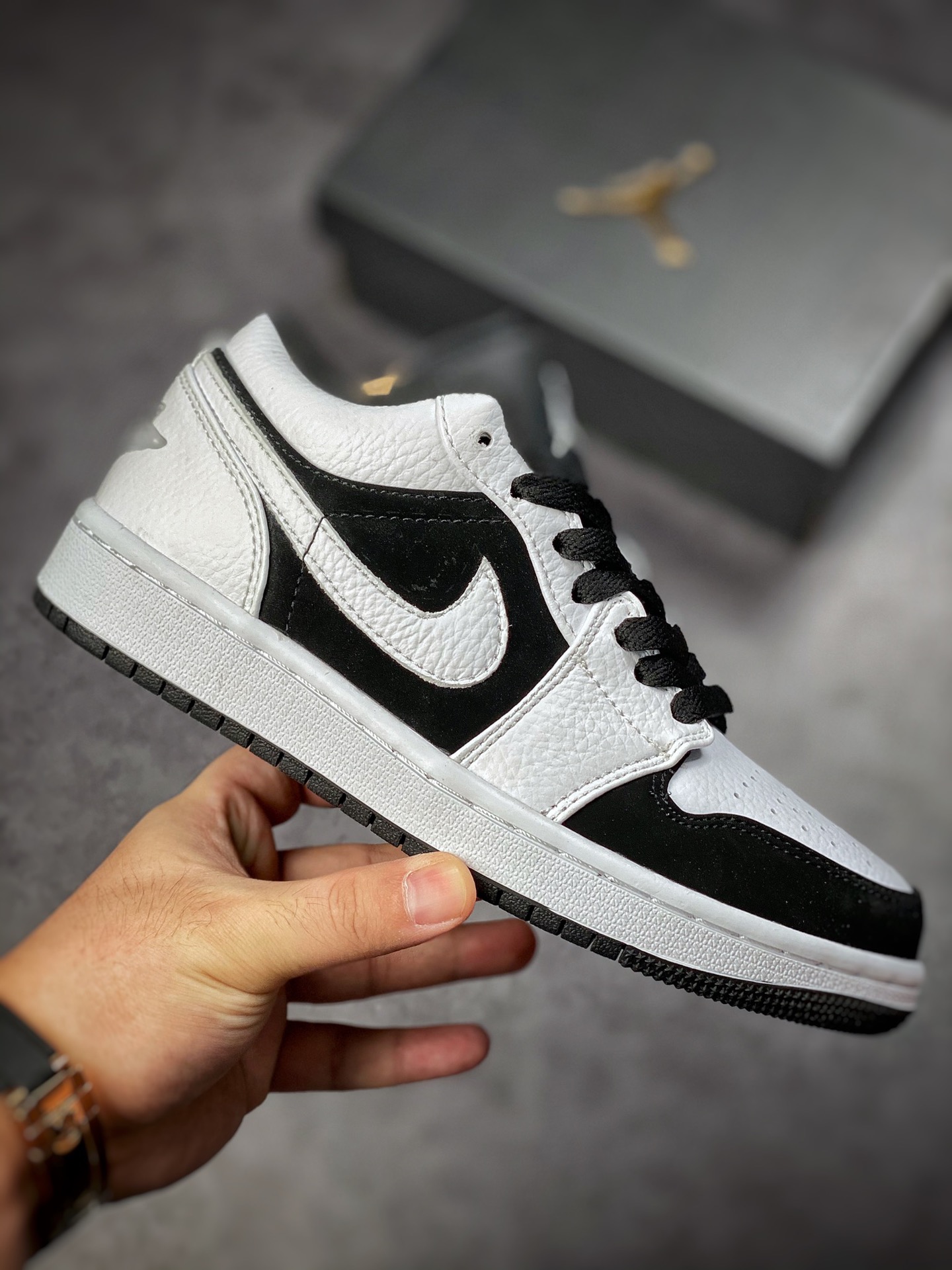 Air Jordan 1 Low White Black Panda AJ1 Joe 1 Low Top Casual Shoes 553560-101