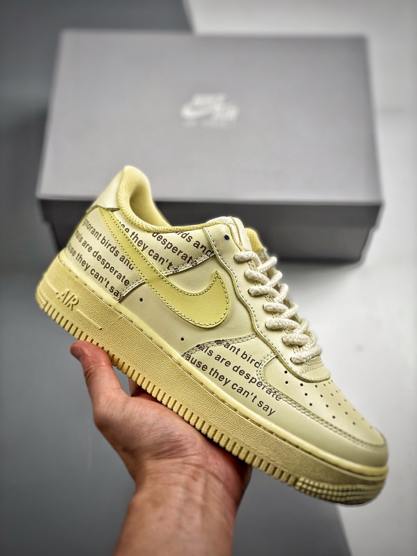 -4 Nike Air Force 1 Low'07 Letras, zapatilla casual de caña baja de la Fuerza Aérea, cuero personalizado, impresión 3D …