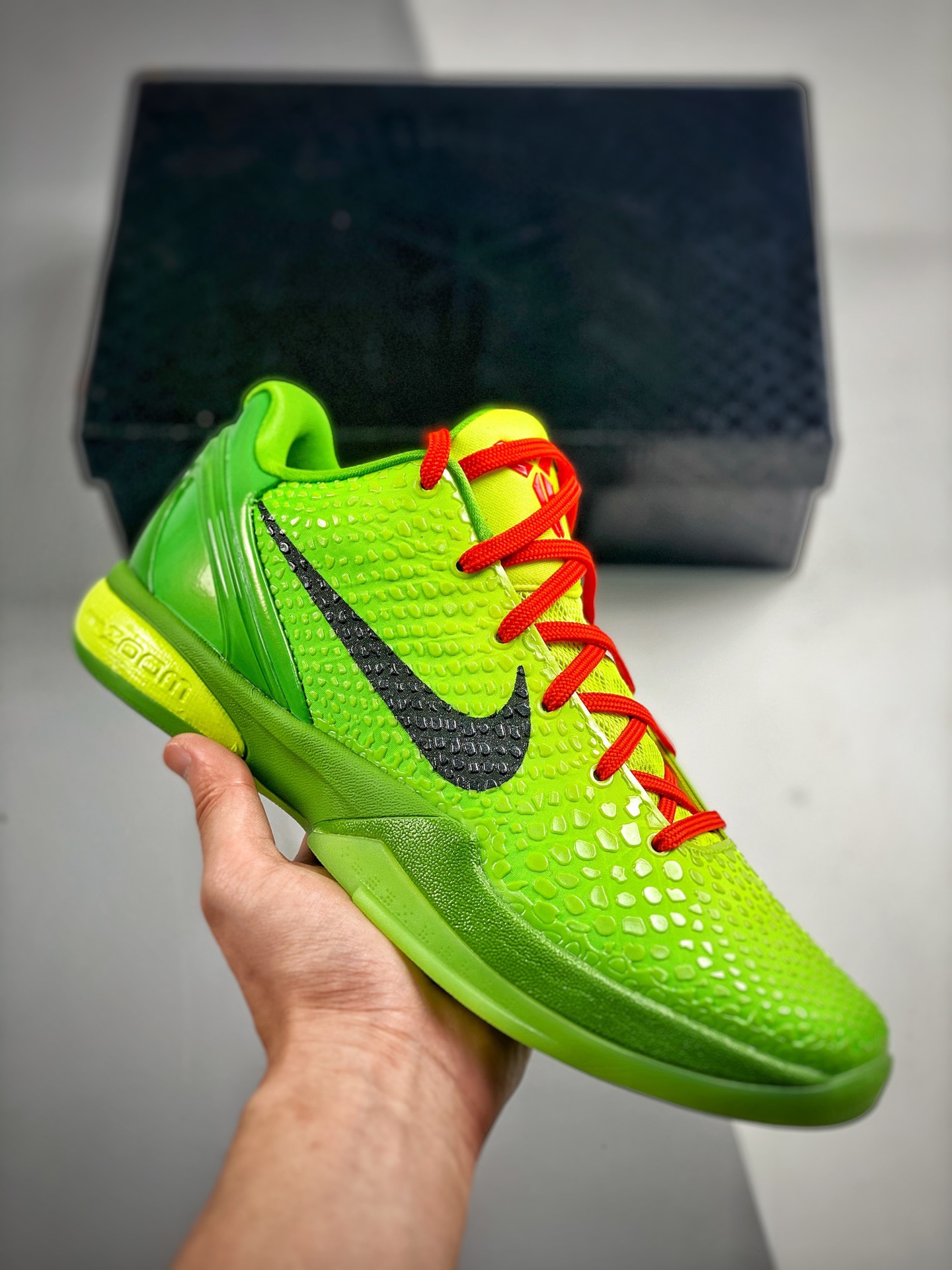 -3 NK Kobe 6 Grinch, el héroe de la espada verde, Navidad, Kobe 6 edición PROTRO réplica KAY YOW, el héroe de…