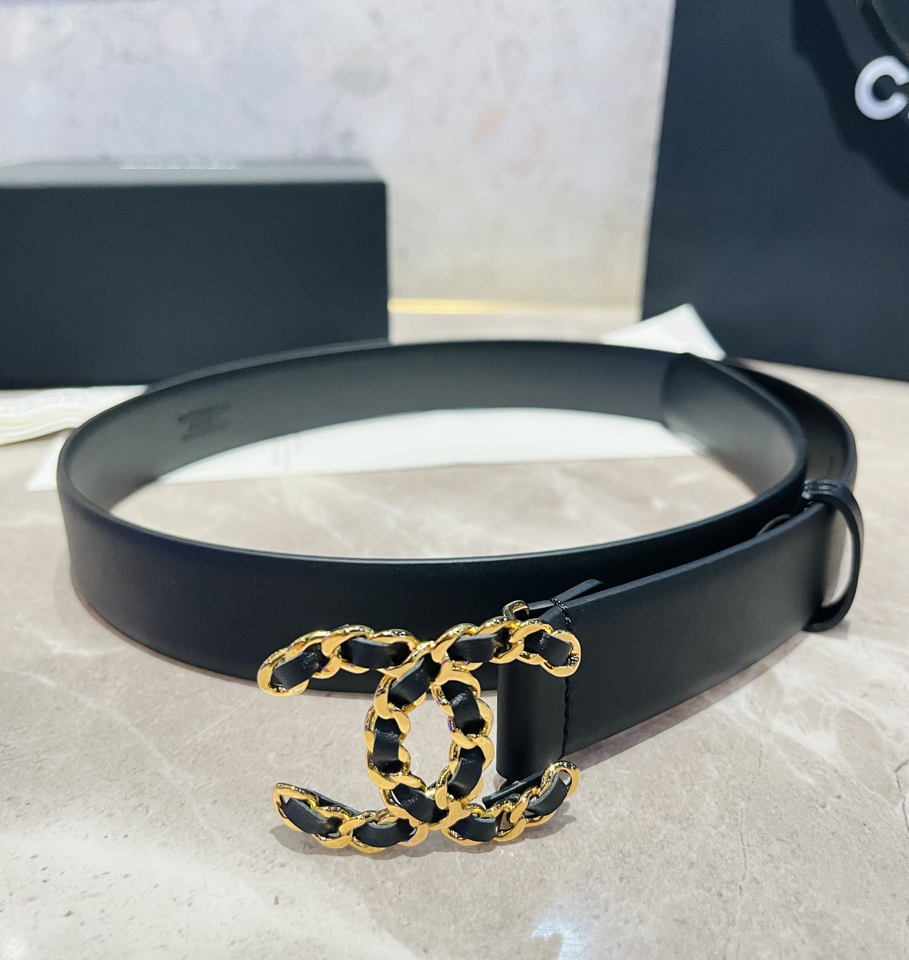 配全套包装礼盒CELINE3.0cm