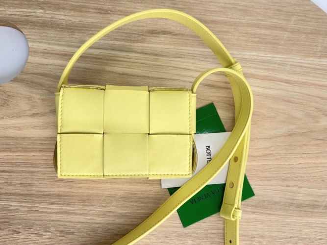 Bottega Veneta Yellow Mini Cassette Crossbody Bag | Stylish & Compact 1 Bottega Veneta Yellow Mini Cassette Crossbody Bag | Stylish & Compact