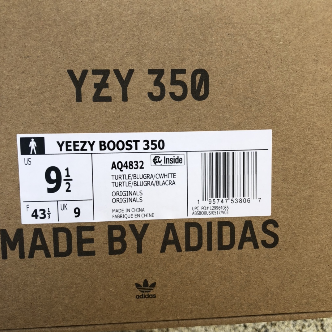 Cost-effective version adidas Yeezy 350 Boost low gray ADIDAS low help Kanye coconut AQ4832