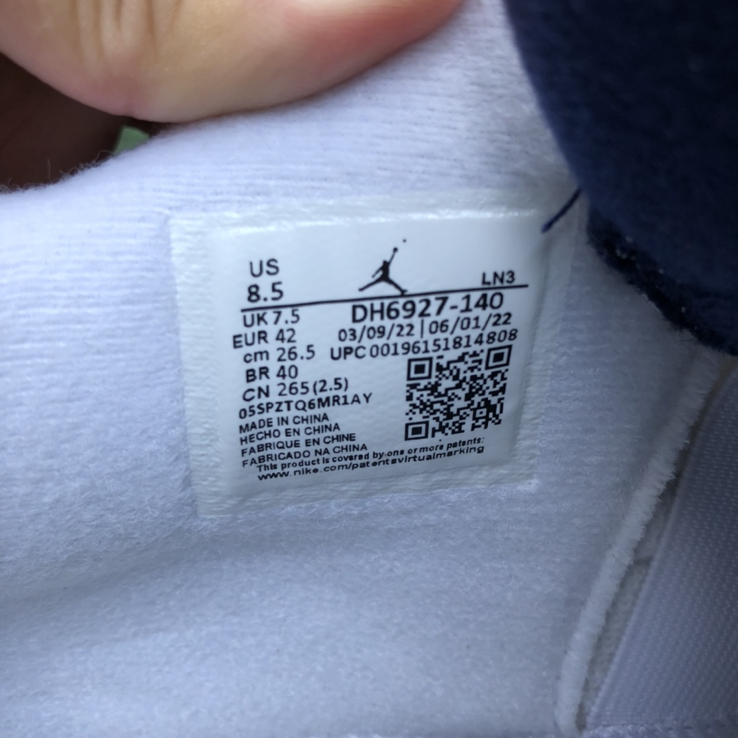 530 纯原版Air Jordan 4“Midnight Navy”海军蓝配色 dh6927-140