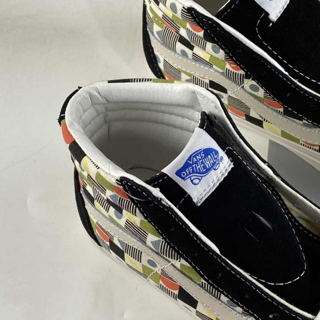 Vans Sk8-Hi Anaheim series century-old classic ethnic style pattern high-top sneakers VN0A5KRI4WM