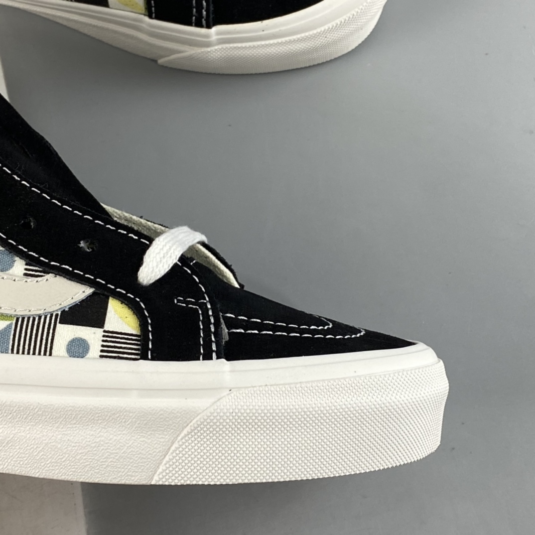 Vans Sk8-Hi Anaheim series century-old classic ethnic style pattern high-top sneakers VN0A5KRI4WM