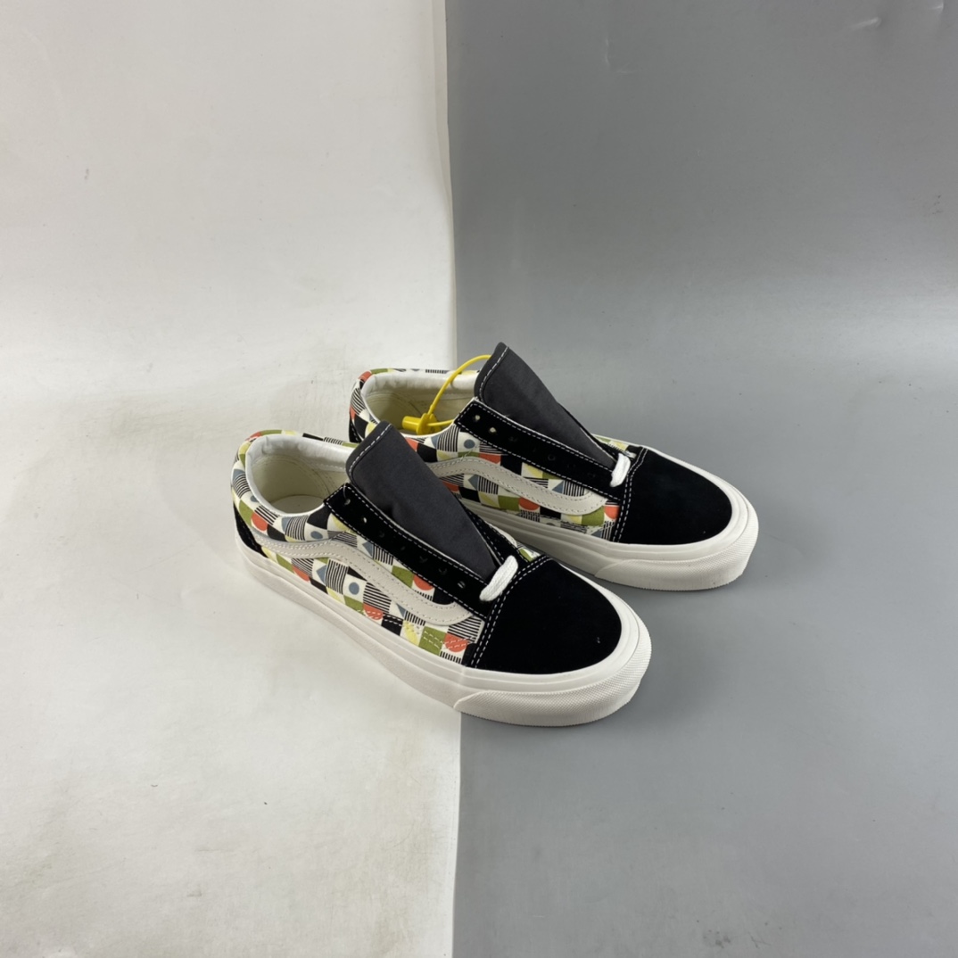 Vans Old Skool 36 Dx Anaheim series century-old classic ethnic style pattern low-top sneakers VN0A54F34WM