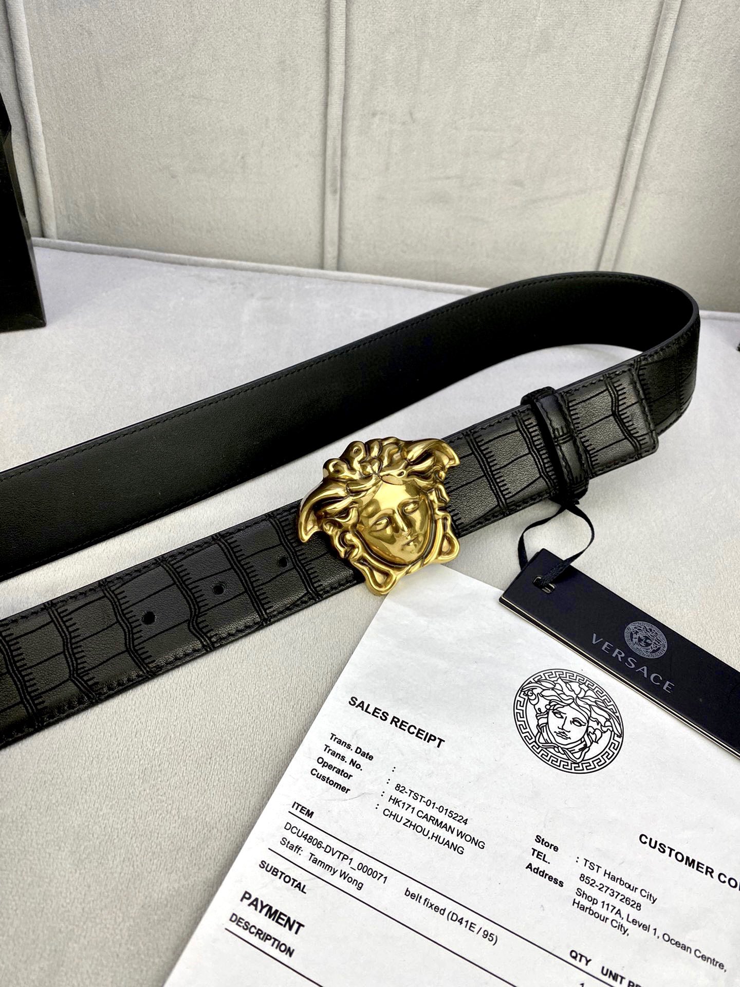 Stylish Deer Belt with Medusa Head-Button for Elegant Look - 图片 2