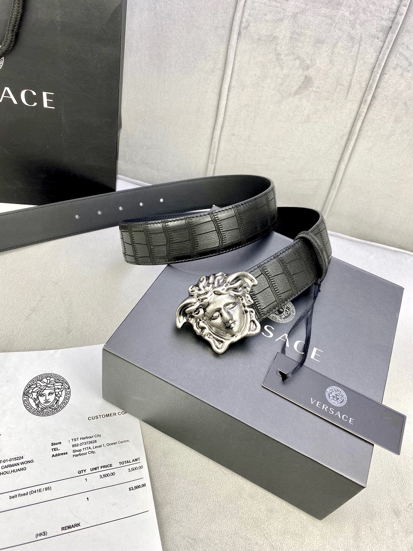 Stylish Deer Belt with Medusa Head-Button for Elegant Look - 图片 8