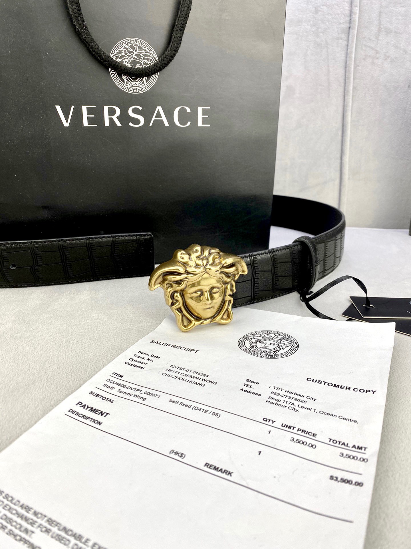 Stylish Deer Belt with Medusa Head-Button for Elegant Look - 图片 4