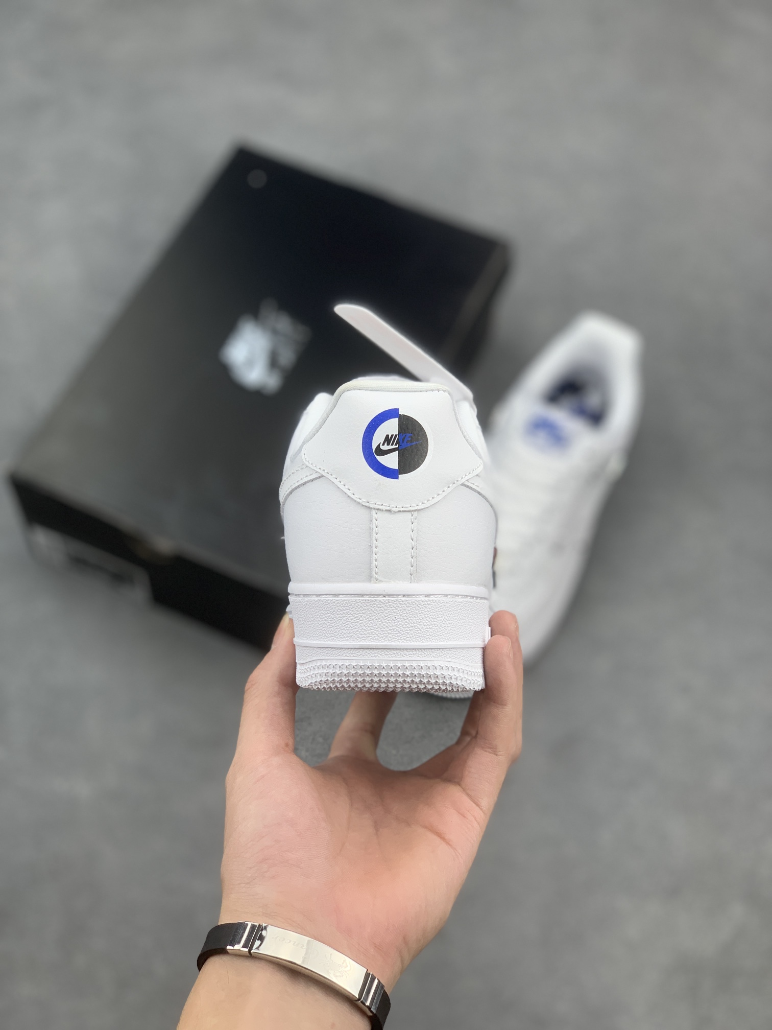 Nike Air Force 1 Low '07 All White with Mini Silver Swoosh Accents 5 i1660411280 4186 3