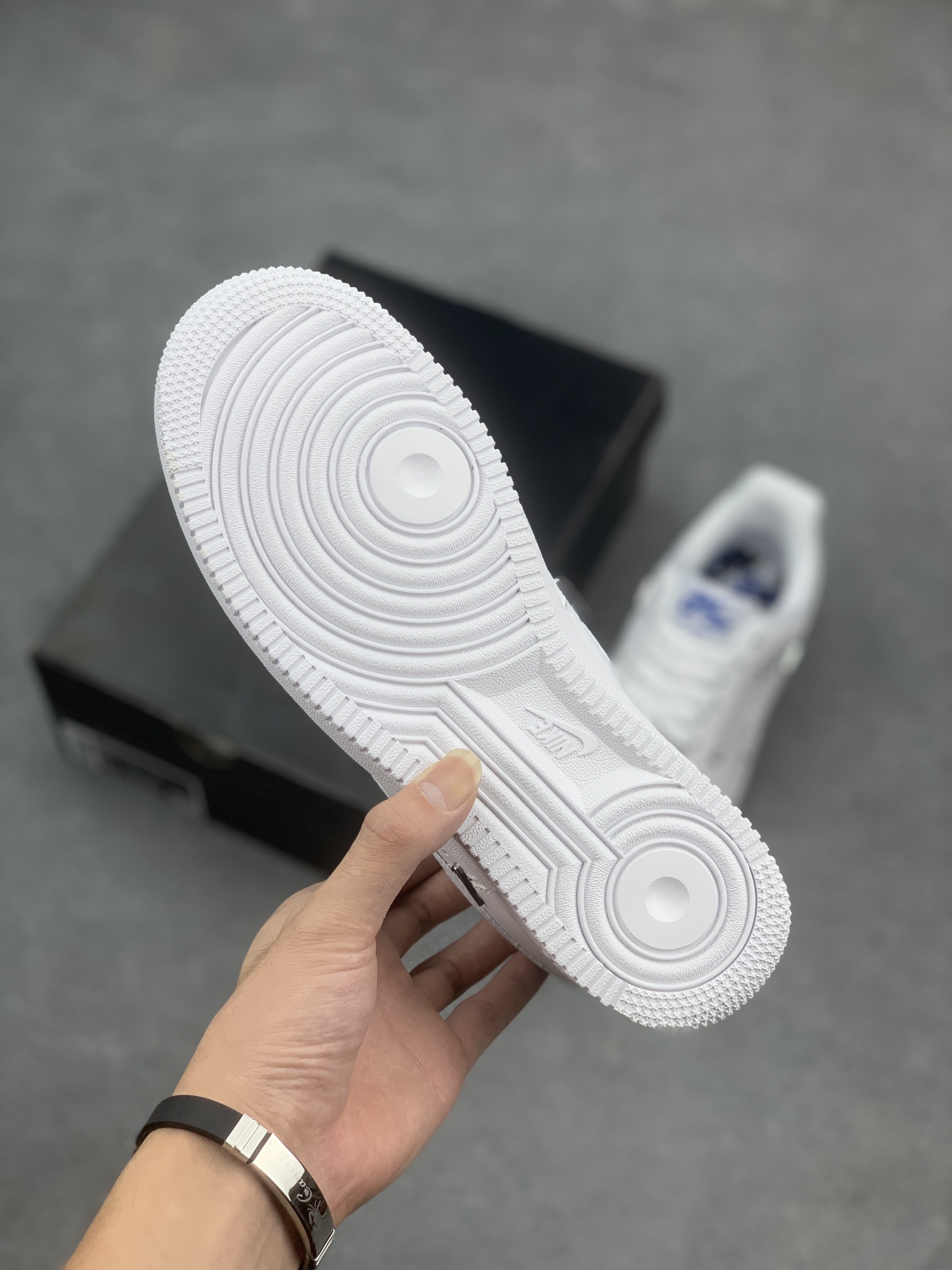 Nike Air Force 1 Low '07 All White with Mini Silver Swoosh Accents 7 i1660411280 9804 5