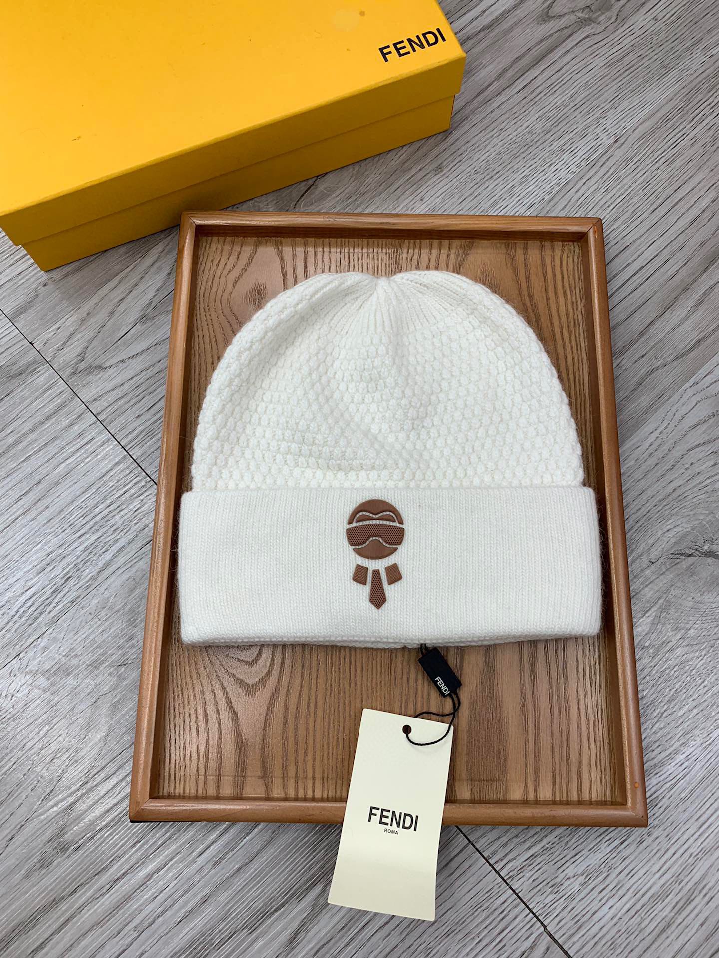 Fendi Hats Unisex Rabbit Hair Wool