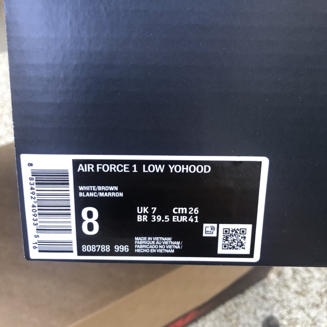 280  Nike Air Force 1 白粽low 808788-996