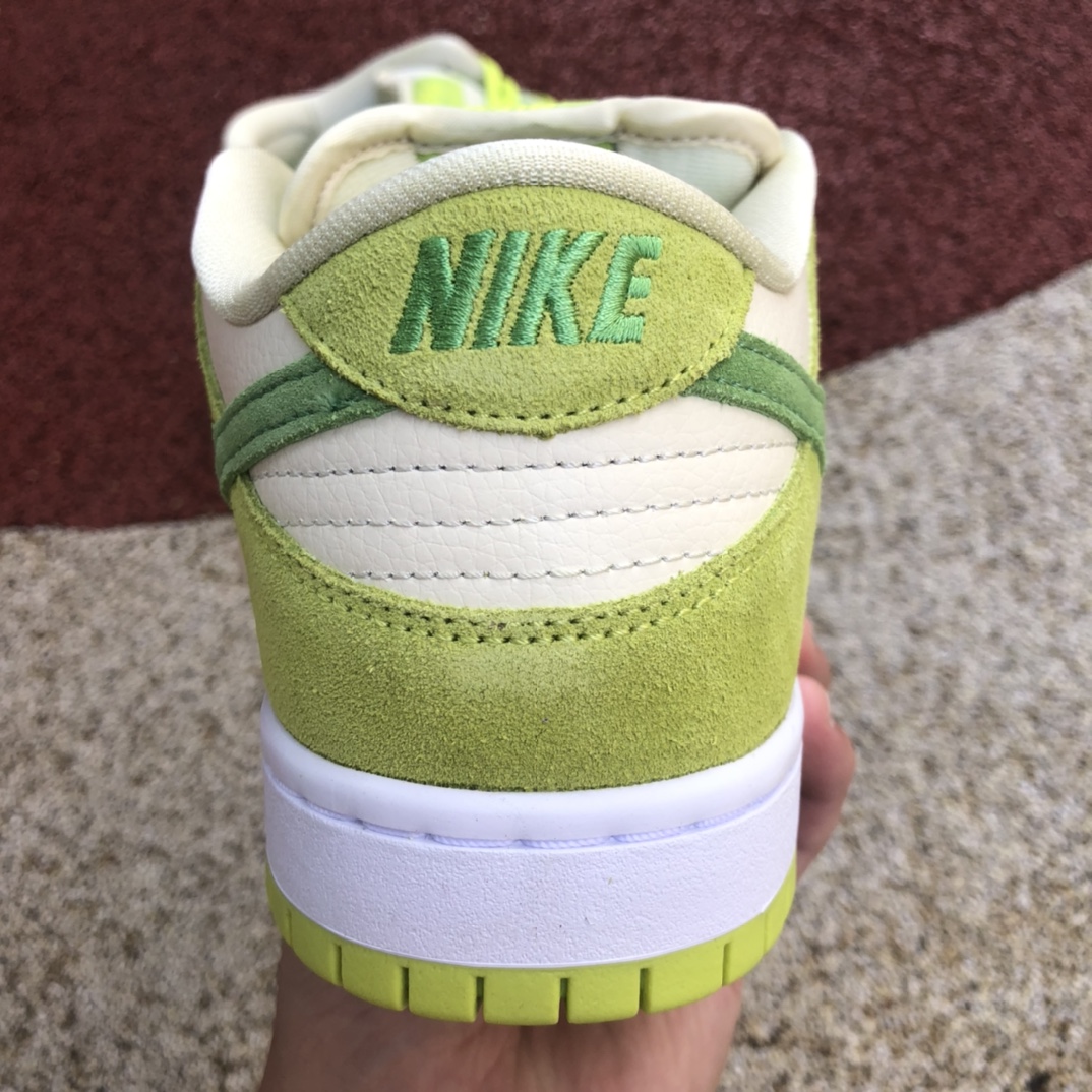 360 高质量Nike SB Dunk Low 白绿 青苹果 复古休闲板鞋DM0807-300