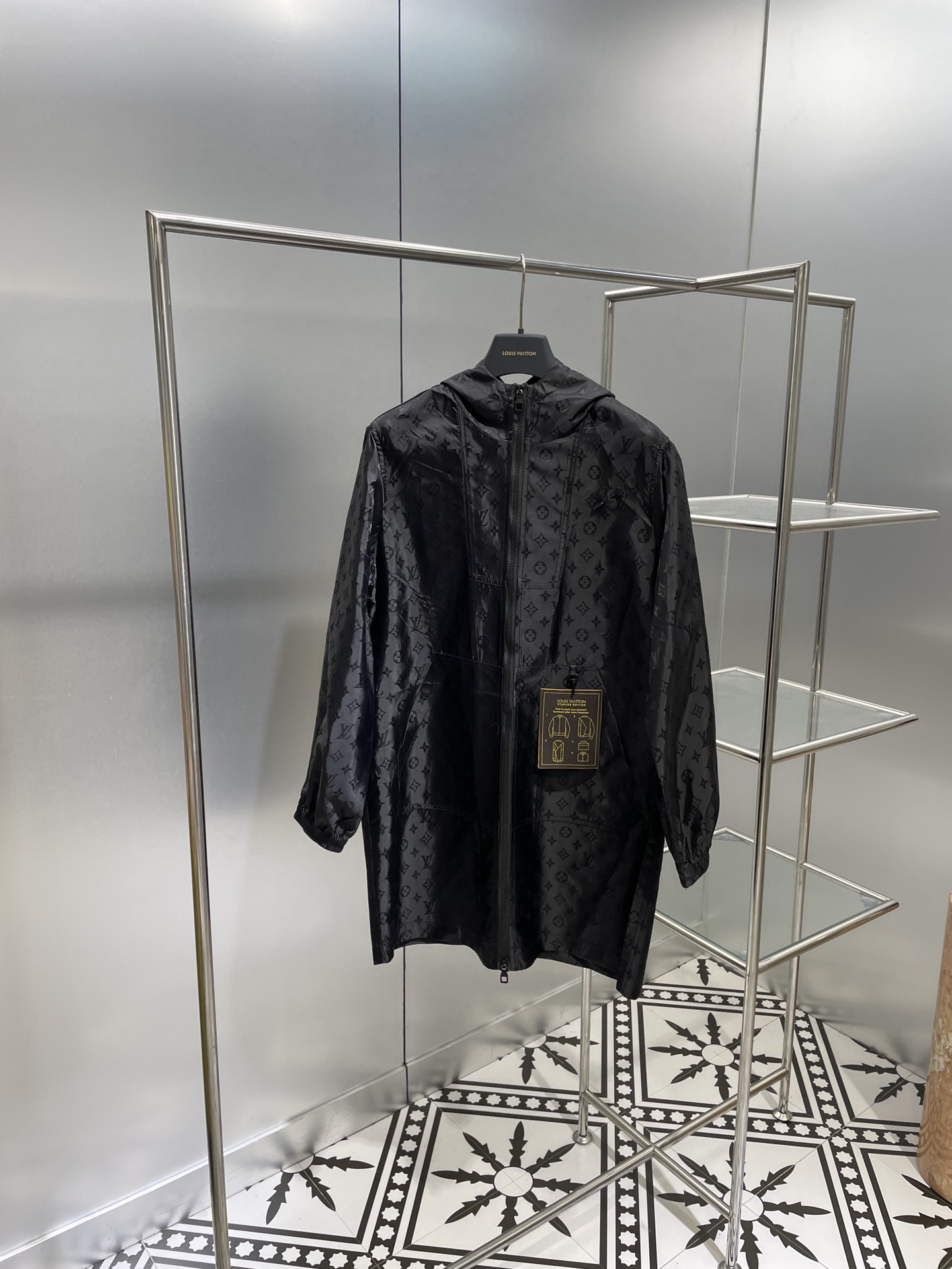 Louis Vuitton Clothing Coats & Jackets Black Printing Vintage