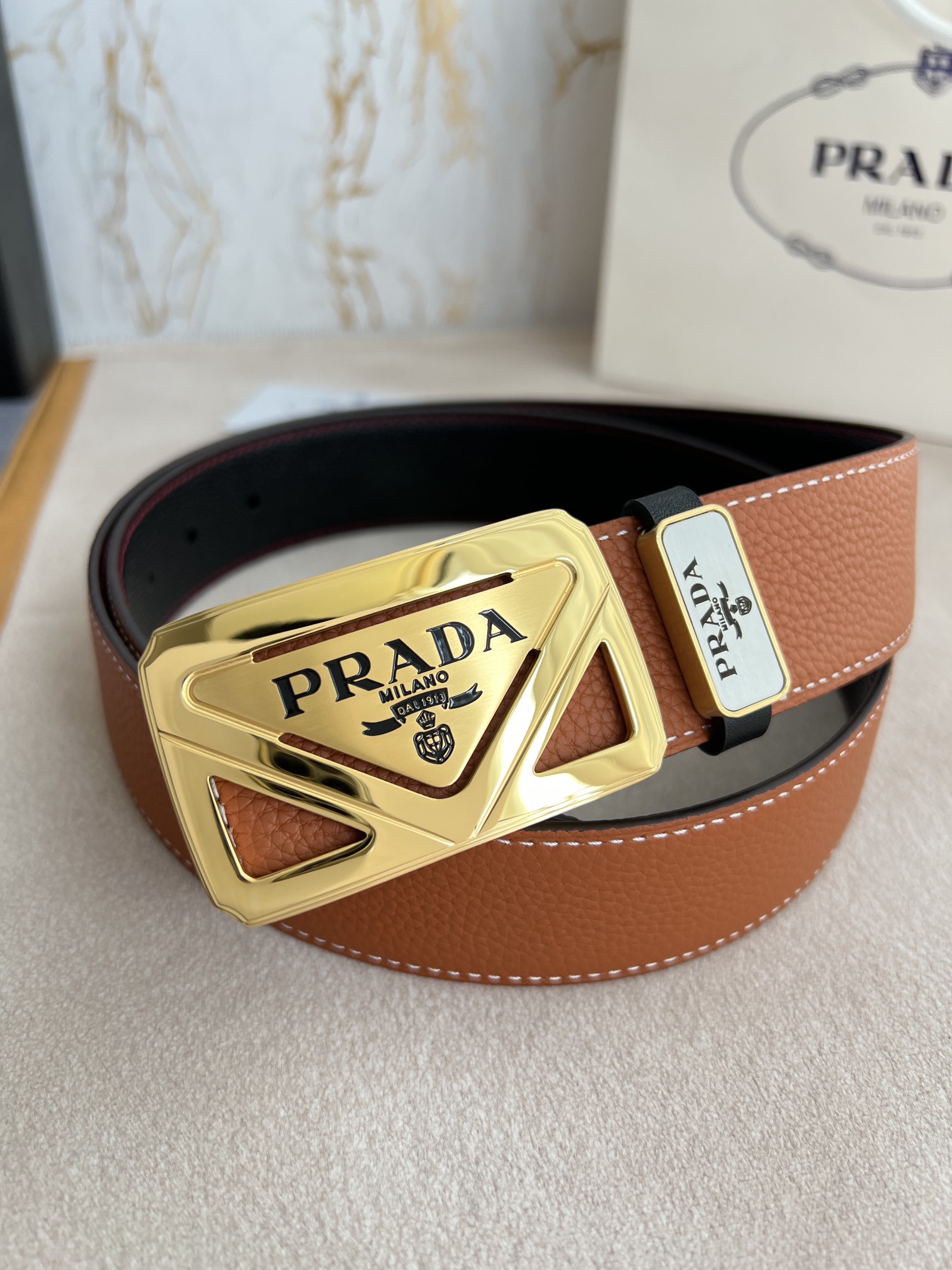 品名普拉达.PRADA️原单腰带皮带