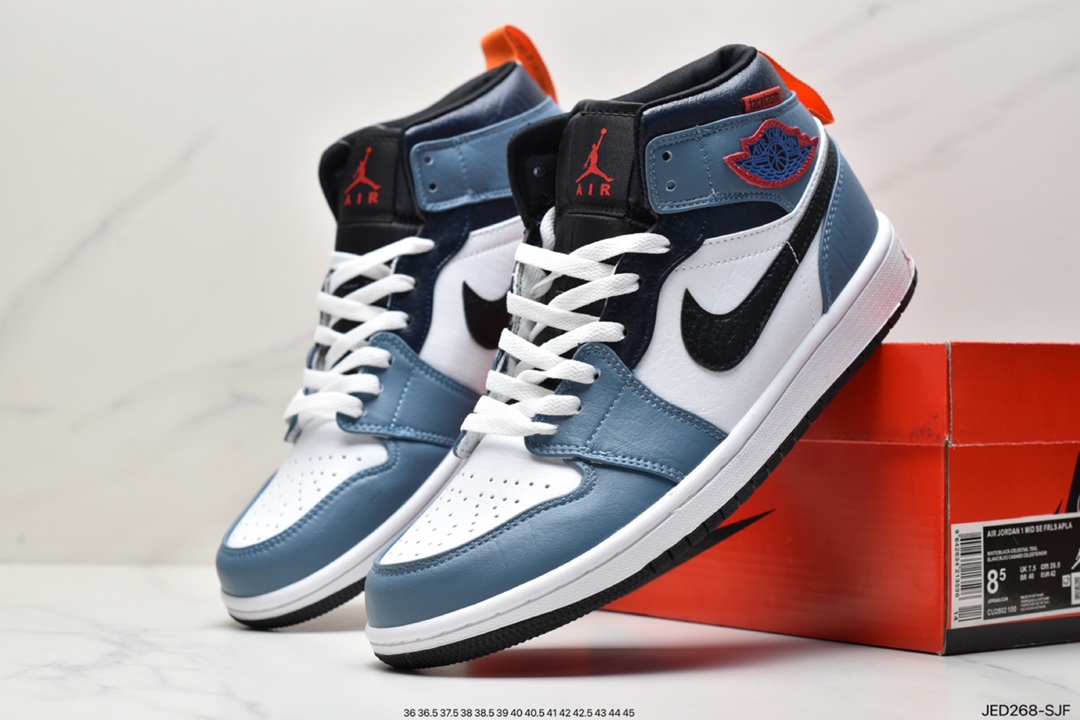 150 耐克Air Jordan 1 Mid AJ1乔1中帮文化篮球鞋男女鞋7孔 554724