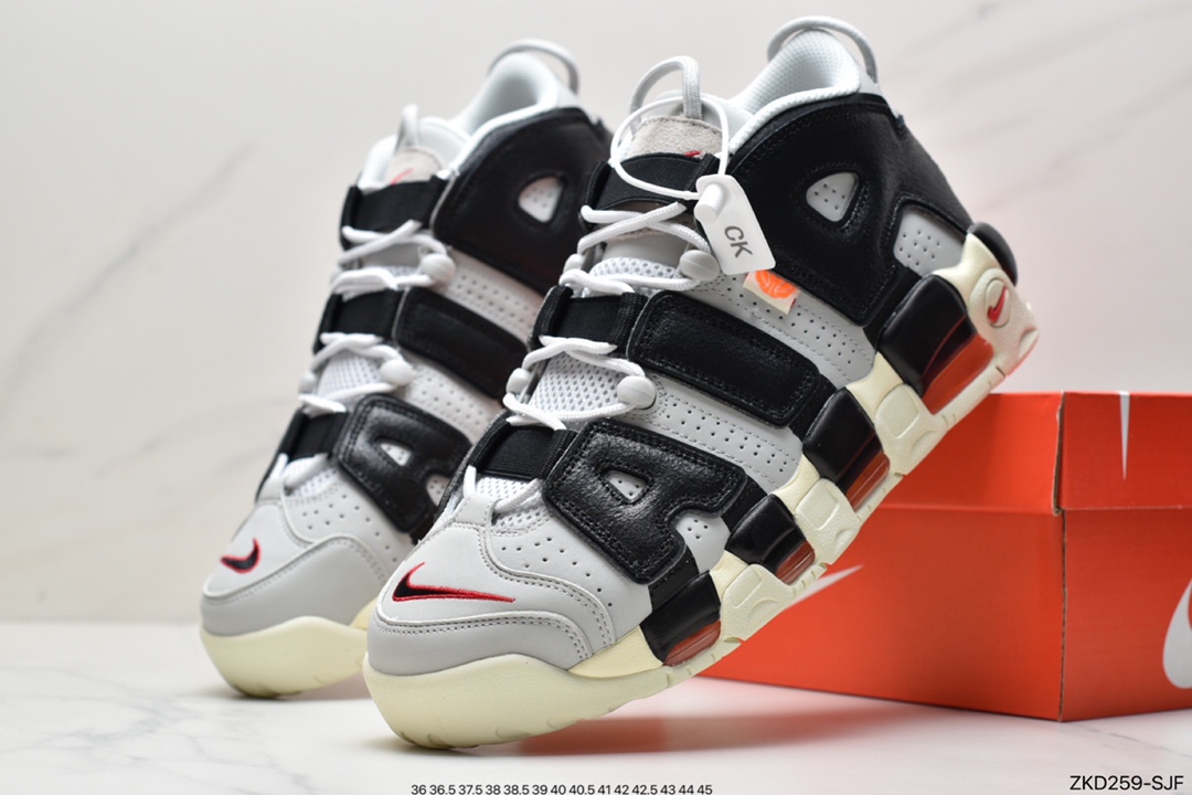 270 耐克Nike Air More Uptempo'96”White/Navy”皮蓬一代系列经典高街百搭休闲运动文化篮球鞋 DZ2759-141