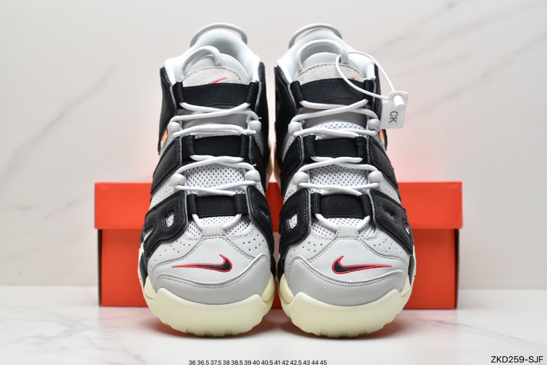 270 耐克Nike Air More Uptempo'96”White/Navy”皮蓬一代系列经典高街百搭休闲运动文化篮球鞋 DZ2759-141
