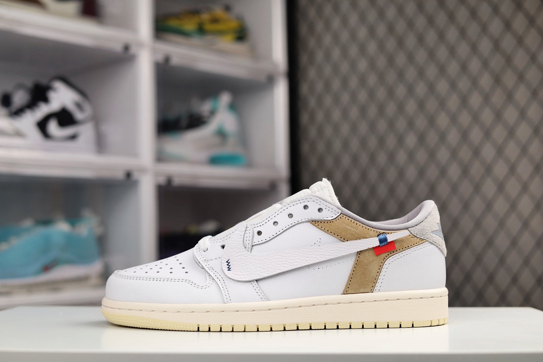 H0 公司级 Air Jordan 1 Retro low OG 倒勾 低帮 AJ1 乔丹1代 aj1 乔1 反向脚趾。亮点之处在于鞋侧的倒置 Swoosh。错版灵感来源于洛杉矶球鞋店铺收到一双特别的错版勾子倒过来，研发出反向勾的设计