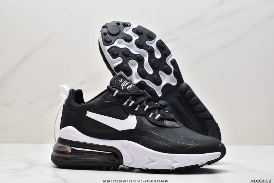 160 耐克Nike Air Max 270 React 270瑞亚赛车系列透气后慢跑鞋 CJ0620