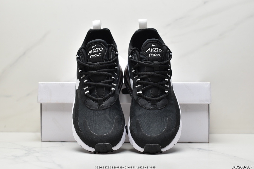 160 耐克Nike Air Max 270 React 270瑞亚赛车系列透气后慢跑鞋 CJ0620