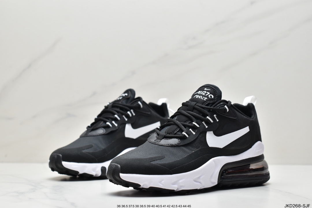 160 耐克Nike Air Max 270 React 270瑞亚赛车系列透气后慢跑鞋 CJ0620