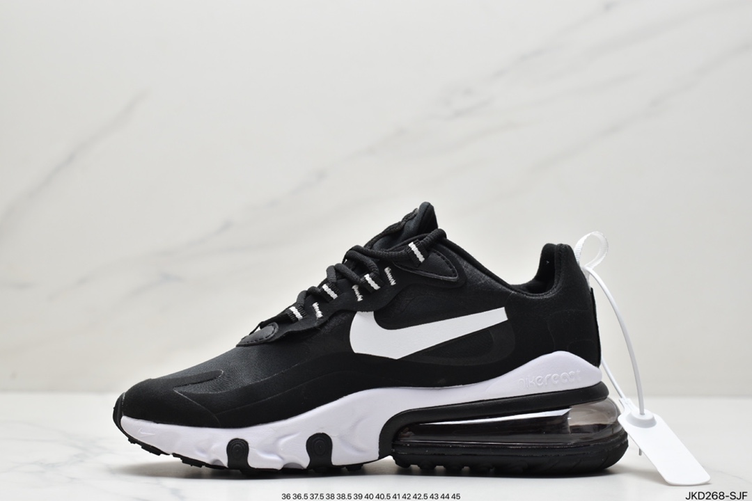 160 耐克Nike Air Max 270 React 270瑞亚赛车系列透气后慢跑鞋 CJ0620