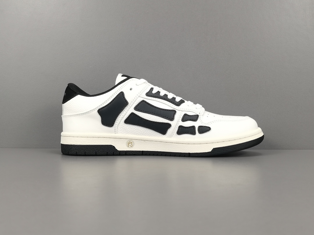 Bone Shoes] Black and White AMlRl Skel Top Low Casual Sneakers Item No.: MFS003