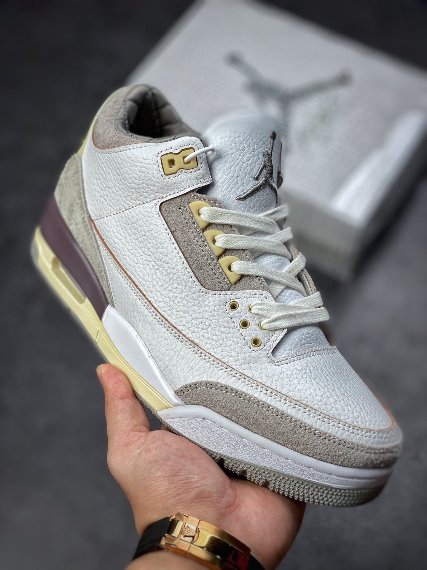 Air Jordan 3 Retro SE 联名白紫灰 DH3434-110