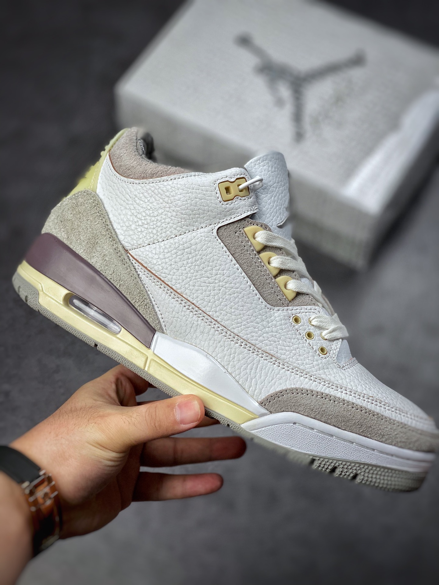 Air Jordan 3 Retro SE 联名白紫灰 DH3434-110