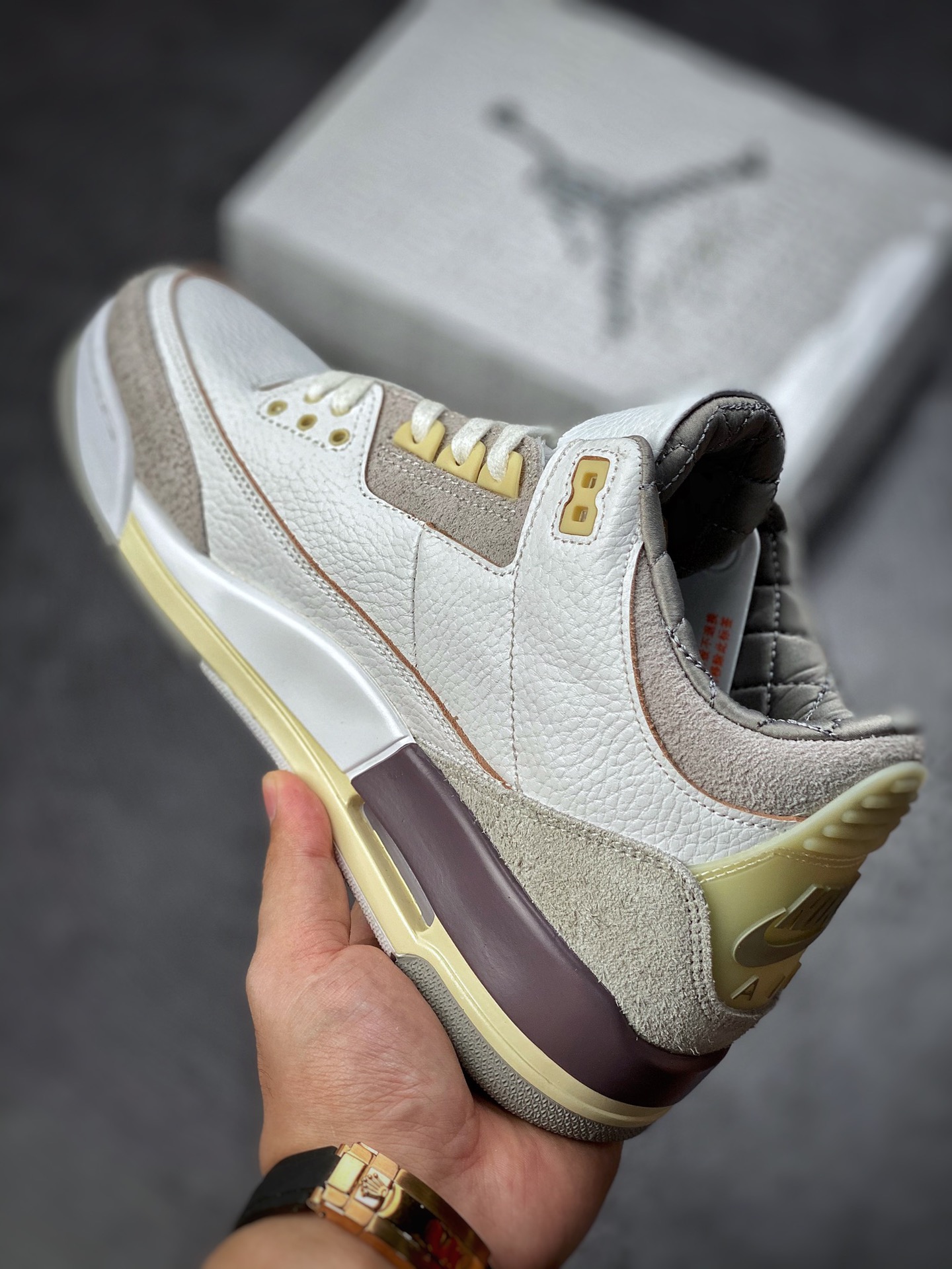Air Jordan 3 Retro SE 联名白紫灰 DH3434-110