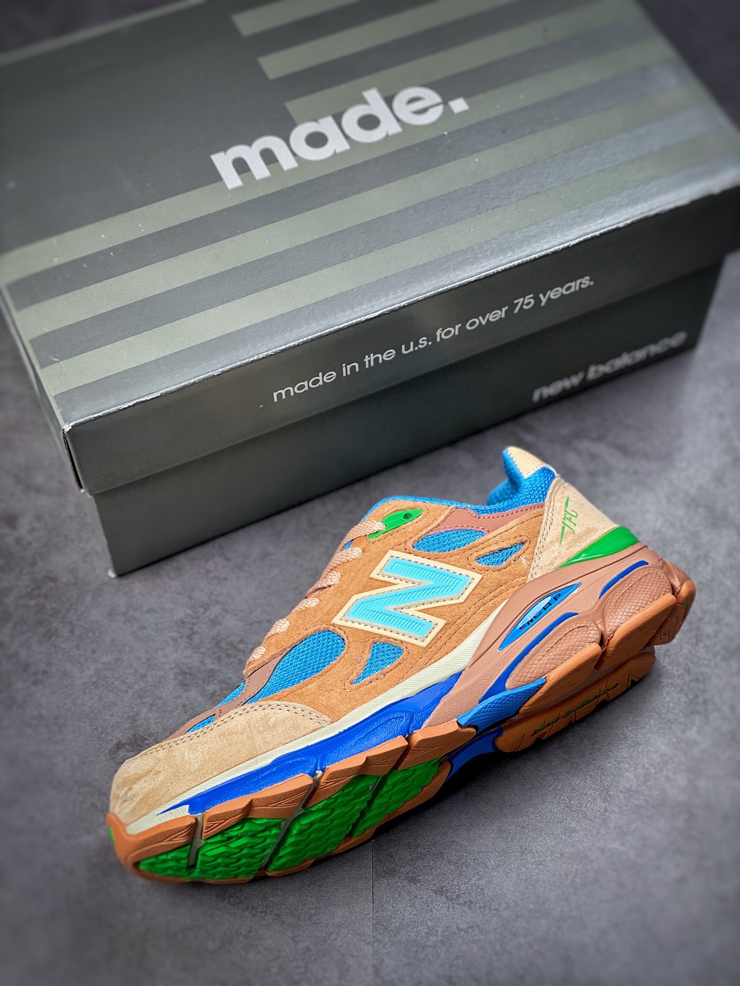 Joe Freshgoods x New Balance 990 V3 Brown Blue Green M990JG3