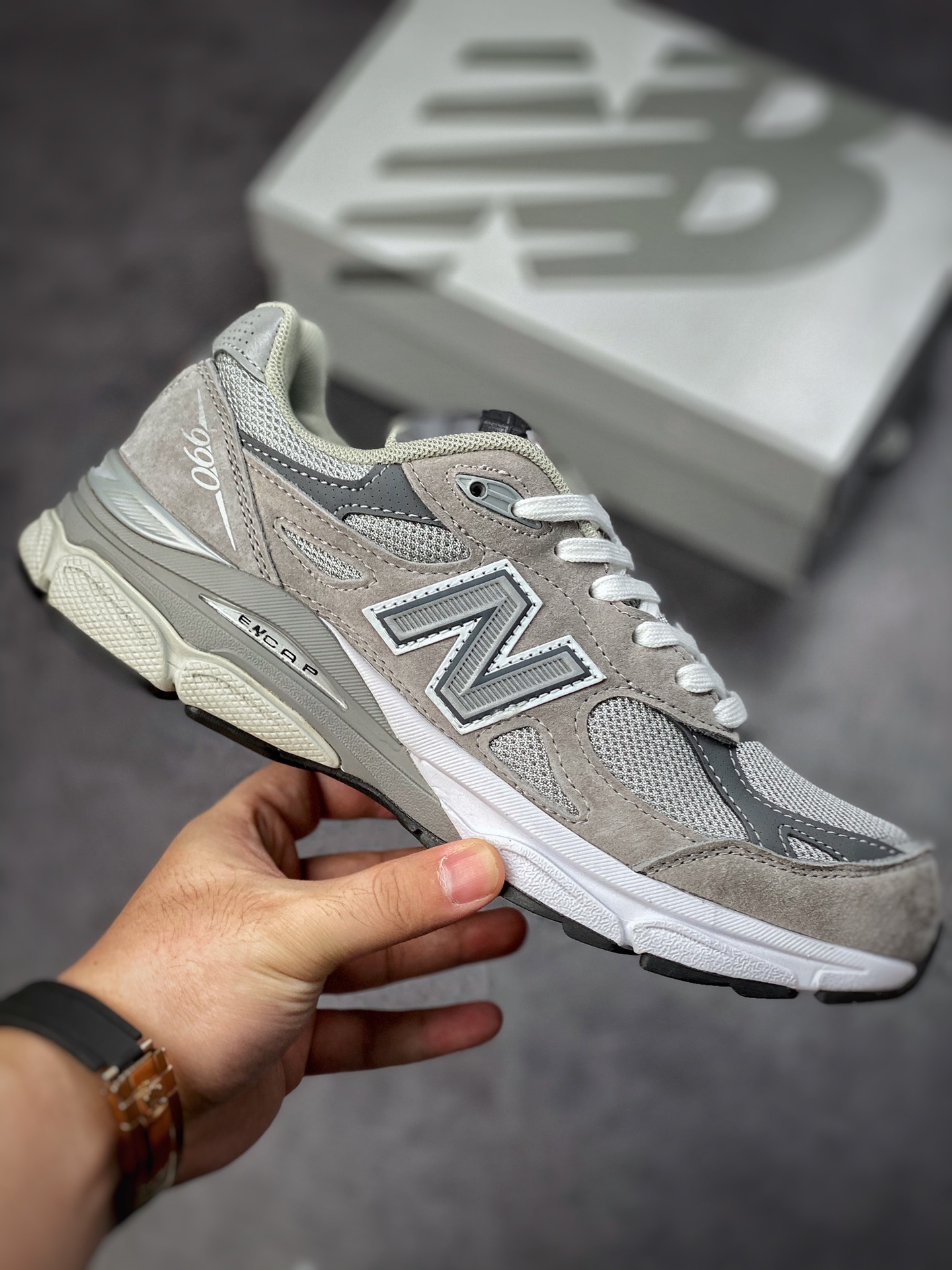 New Balance 990 V3 gray American official retro casual sports jogging shoes M990GY3