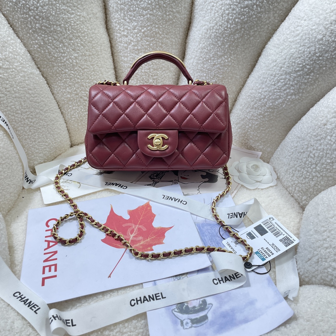 Chanel Classic Flap Bag Bolsos cruzados y bandoleras Piel de oveja Mini