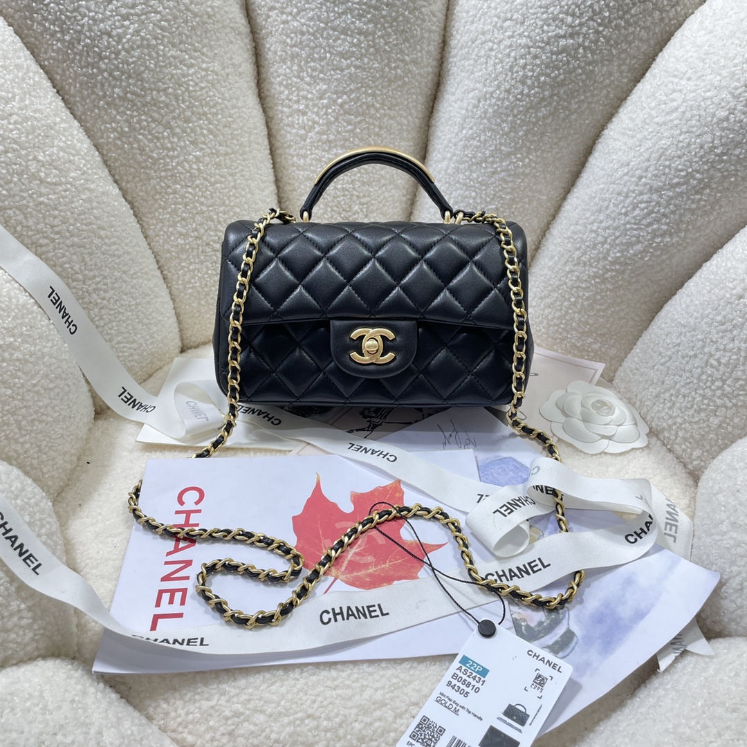 Chanel Classic Flap Bag Bolsos cruzados y bandoleras Piel de oveja Mini