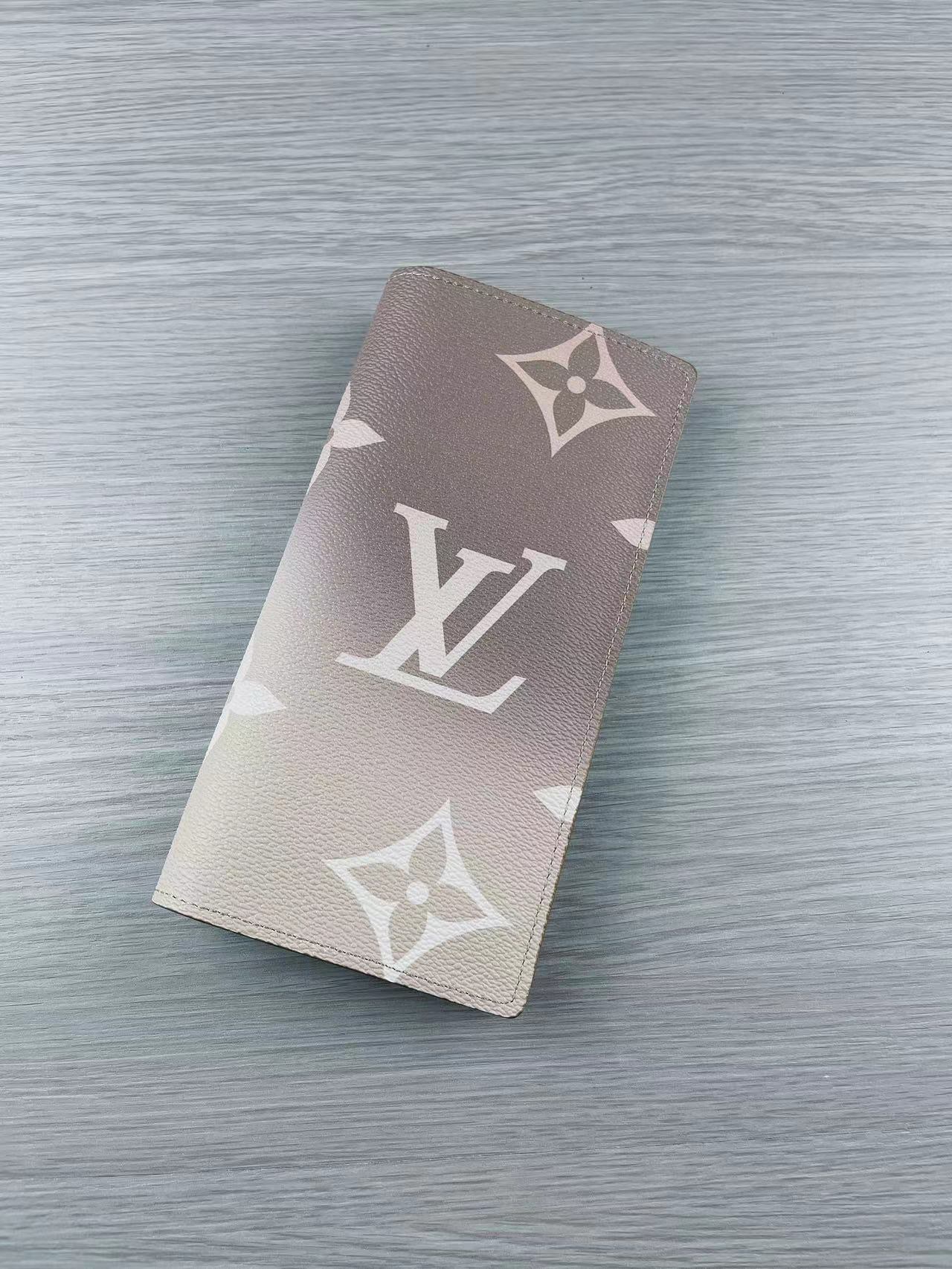 Front view of a genuine leather bifold wallet