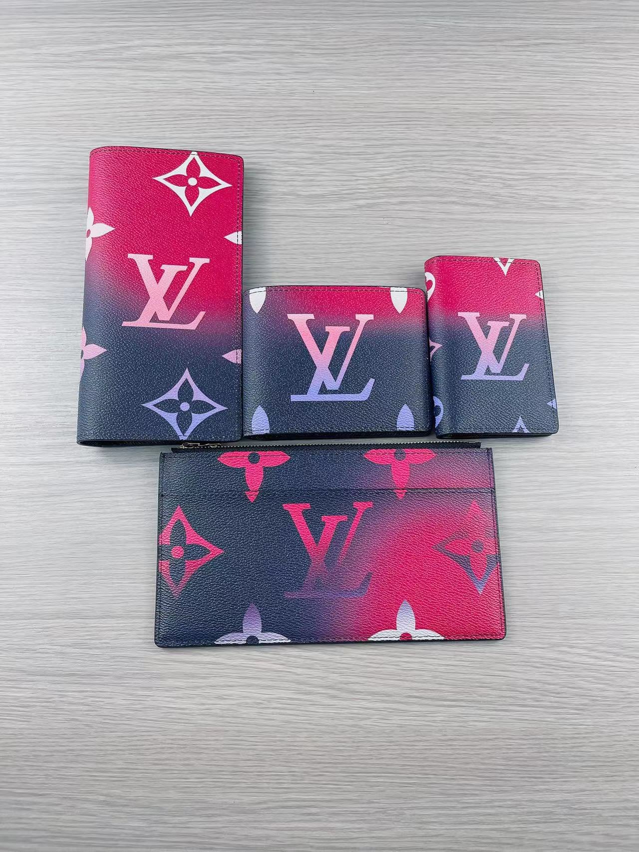 Leather bifold wallet being used